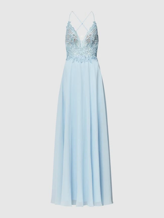 Luxuar Abendkleid Mit Stola - Hellblau 2 Luxuar Abendkleid Mit Stola - Hellblau – Bild 2