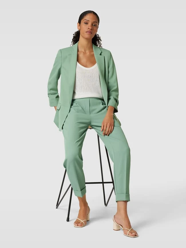 Jake*s Collection Stoffhose Mit Fixierten Beinumschlägen - Hellgrün 1 Jake*s Collection Stoffhose Mit Fixierten Beinumschlägen - Hellgrün