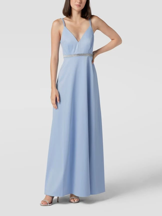 Jake*s Cocktail Abendkleid In Maxilänge Mit Strasssteinbesatz - Hellblau 1 Jake*s Cocktail Abendkleid In Maxilänge Mit Strasssteinbesatz - Hellblau