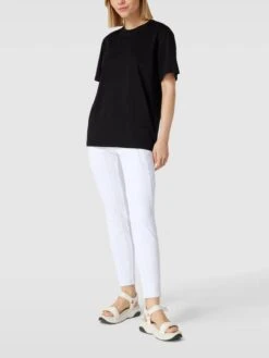 Cambio Skinny Fit Hose Mit Elastischem Logo-Bund Modell 'Jordi' - Weiß