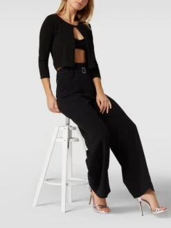 Jake*s Cocktail Bolero Mit Rückseite Aus Chiffon - Schwarz