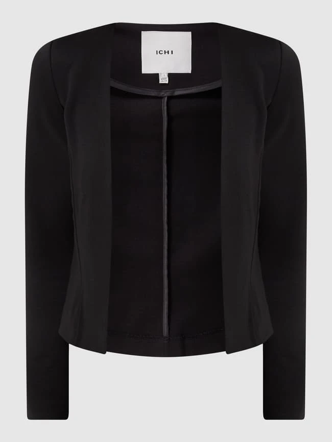 ICHI Kurzblazer Mit Viskose-Anteil Modell 'Kate' - Schwarz 2 ICHI Kurzblazer Mit Viskose-Anteil Modell 'Kate' - Schwarz – Bild 2