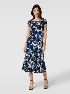 BOSS Kleid Mit Allover-Muster Modell 'ELETAS' - Marineblau -ModeKönig Verkäufe 6pajihic9t44gcam8t256i2e7145ajqe692j4c1m698l2j1lah3kihph717jgjic94pkucqm6175cjhla13j4ohi6grm8c31clij4chk60rm2oj36di68cpl6ss64or5c9i3icg