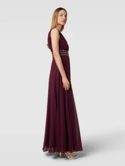 Jake*s Cocktail Abendkleid Mit Rückenausschnitt - Kirschrot