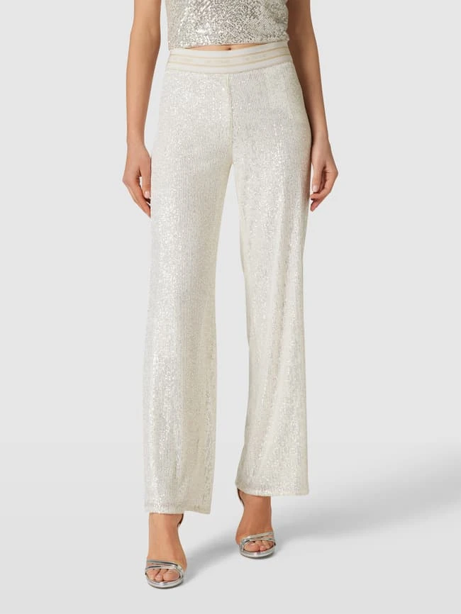 Cambio Hose Mit Paillettenbesatz Modell 'Alice' - Offwhite 4 Cambio Hose Mit Paillettenbesatz Modell 'Alice' - Offwhite – Bild 4