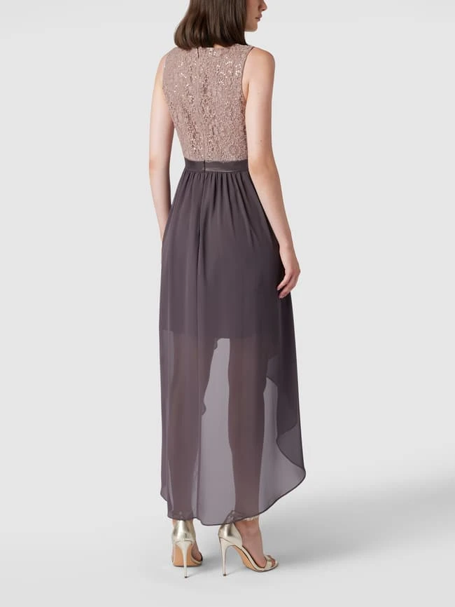 Jake*s Cocktail Cocktailkleid Im Vokuhila-Stil Mit Paillettenbesatz - Taupe 5 Jake*s Cocktail Cocktailkleid Im Vokuhila-Stil Mit Paillettenbesatz - Taupe – Bild 5