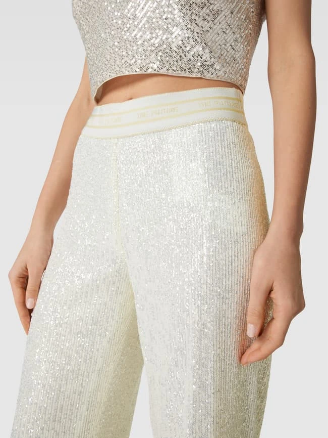 Cambio Hose Mit Paillettenbesatz Modell 'Alice' - Offwhite 3 Cambio Hose Mit Paillettenbesatz Modell 'Alice' - Offwhite – Bild 3