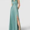 TROYDEN COLLECTION Abendkleid Mit Herz-Ausschnitt - Petrol