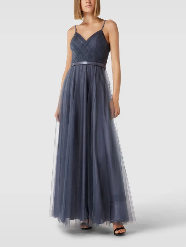 Laona Abendkleid In Flecht-Optik - Graphit 1 Laona Abendkleid In Flecht-Optik - Graphit