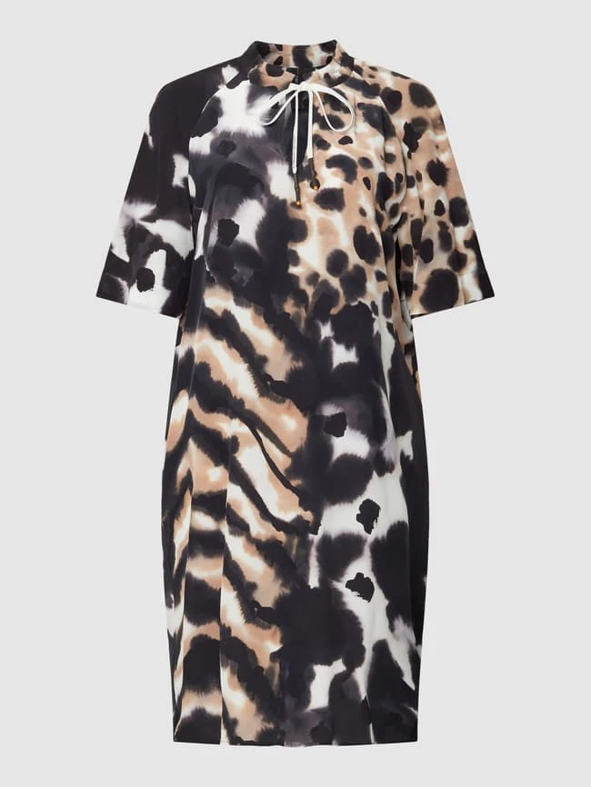 Marc Cain Knielanges Kleid Mit Animal-Print - Cognac 2 Marc Cain Knielanges Kleid Mit Animal-Print - Cognac – Bild 2