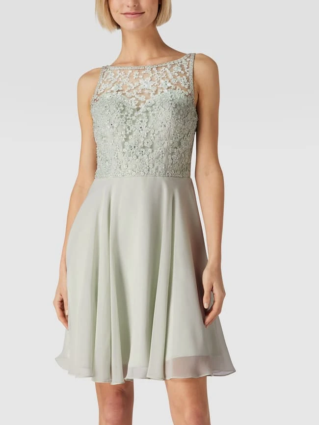Laona Cocktailkleid Mit Floralen Stickereien - Mint 4 Laona Cocktailkleid Mit Floralen Stickereien - Mint – Bild 4
