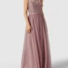 Mascara Abendkleid Mit Ziersteinbesatz - Mauve