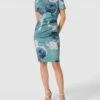 Swing Cocktailkleid Mit Floralem Muster - Türkis
