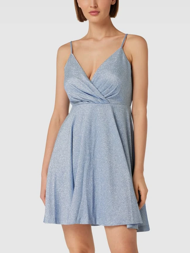 Jake*s Cocktail Cocktailkleid Mit Effektgarn - Himmelblau 4 Jake*s Cocktail Cocktailkleid Mit Effektgarn - Himmelblau – Bild 4