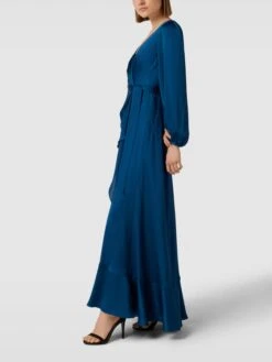 Jake*s Cocktail Abendkleid Mit V-Ausschnitt - Petrol