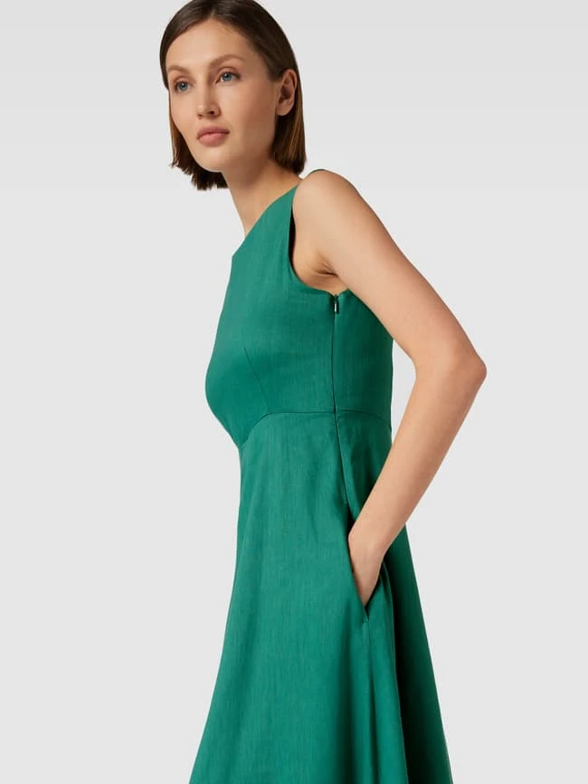 Weekend Max Mara Midikleid Mit Breiten Trägern Modell 'SCAFATI' - Grün 3 Weekend Max Mara Midikleid Mit Breiten Trägern Modell 'SCAFATI' - Grün – Bild 3