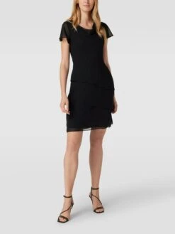 Christian Berg Cocktail Cocktailkleid Mit Volants - Schwarz