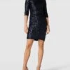 Paradi Cocktailkleid Mit Paillettenbesatz - Dunkelblau
