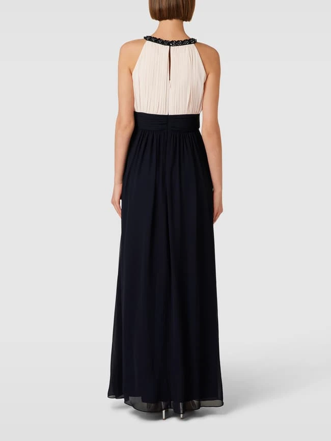 Jake*s Cocktail Abendkleid Mit Collierkragen - Marineblau Meliert 5 Jake*s Cocktail Abendkleid Mit Collierkragen - Marineblau Meliert – Bild 5