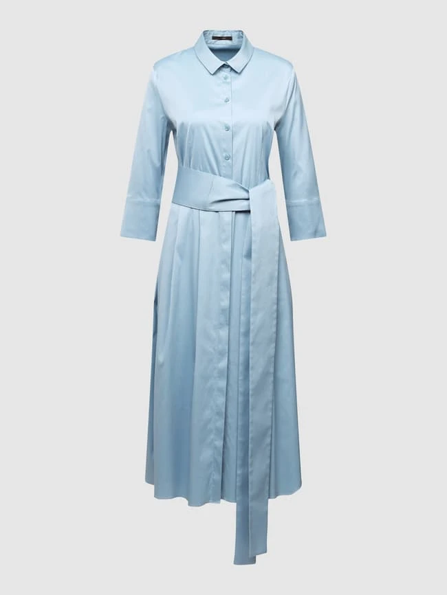 Windsor. Windsor Hemdblusenkleid Mit Bindegürtel - Hellblau 2 Windsor. Windsor Hemdblusenkleid Mit Bindegürtel - Hellblau – Bild 2