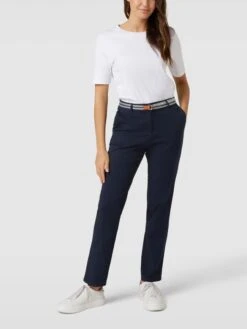 Christian Berg Woman Chino Mit Gürtel - Dunkelblau