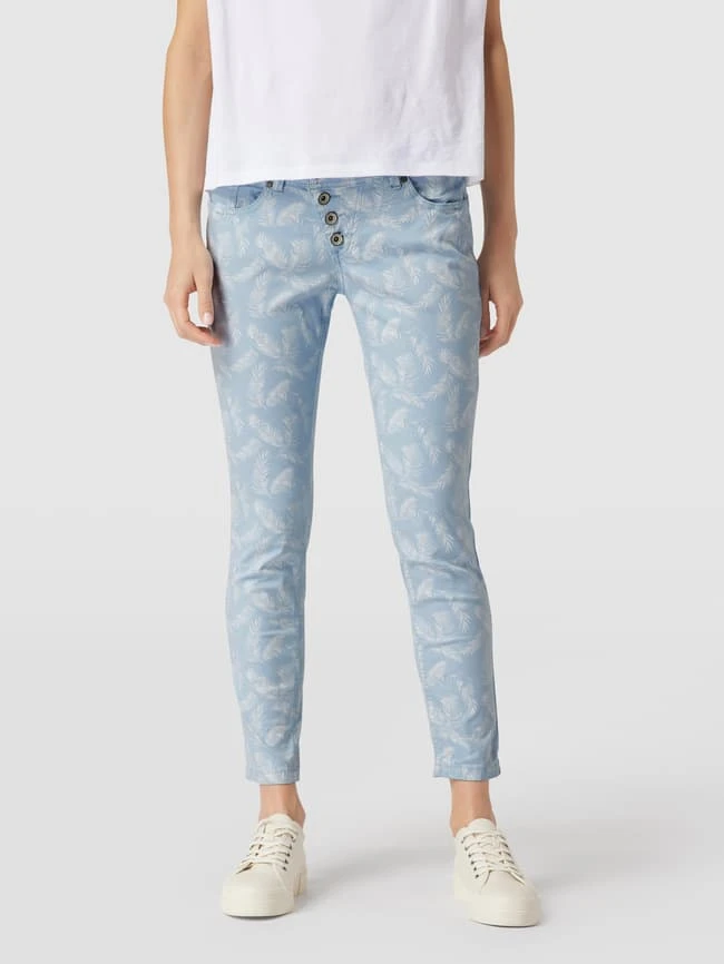 Buena Vista Stoffhose Mit Floralem Allover-Muster - Bleu 4 Buena Vista Stoffhose Mit Floralem Allover-Muster - Bleu – Bild 4