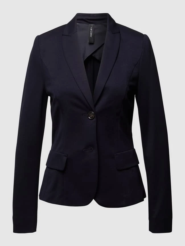 Marc Cain Blazer Mit Angedeuteten Pattentaschen - Marineblau 2 Marc Cain Blazer Mit Angedeuteten Pattentaschen - Marineblau – Bild 2