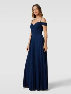 Mascara Abendkleid Im Cold-Shoulder-Design - Marineblau