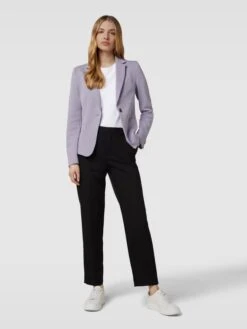 Jake*s Collection Blazer Mit Knopfverschluss - Lila