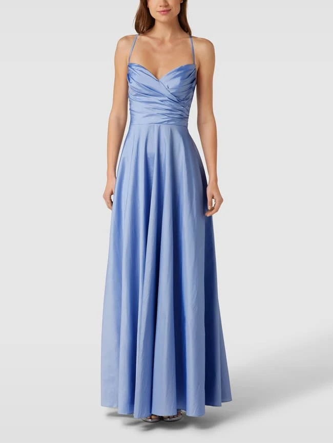 Luxuar Abendkleid Mit Herz-Ausschnitt - Hellblau 1 Luxuar Abendkleid Mit Herz-Ausschnitt - Hellblau