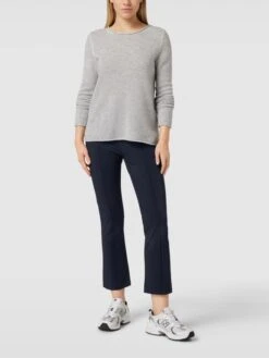 Raffaello Rossi Flared Cut Schlupfhose Mit Ziernähten Modell 'MACY' - Marineblau