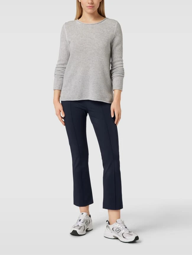 Raffaello Rossi Flared Cut Schlupfhose Mit Ziernähten Modell 'MACY' - Marineblau 1 Raffaello Rossi Flared Cut Schlupfhose Mit Ziernähten Modell 'MACY' - Marineblau