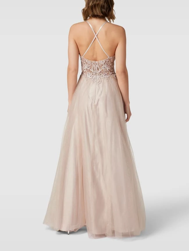 Luxuar Abendkleid Mit Herz-Ausschnitt - Gold 5 Luxuar Abendkleid Mit Herz-Ausschnitt - Gold – Bild 5