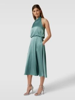 V By Vera Mont Cocktailkleid Im Stufen-Look - Grün