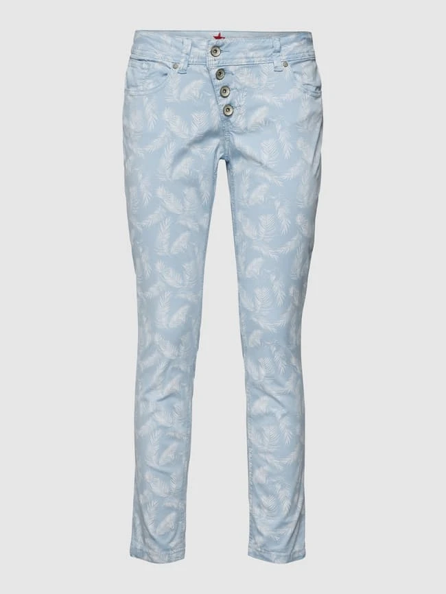 Buena Vista Stoffhose Mit Floralem Allover-Muster - Bleu 2 Buena Vista Stoffhose Mit Floralem Allover-Muster - Bleu – Bild 2