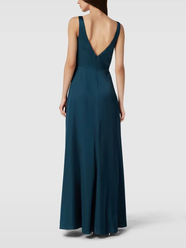 Unique Abendkleid In Wickel-Optik - Petrol 5 Unique Abendkleid In Wickel-Optik - Petrol – Bild 5